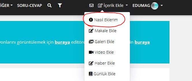 3. ''Yardım'' bölümünden işi öğrenin.