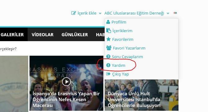 3. ''Yardım'' bölümünden işi öğrenin.