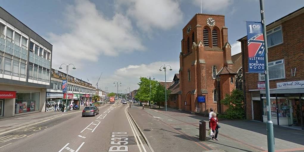 10. Borehamwood sokakları, İngiltere