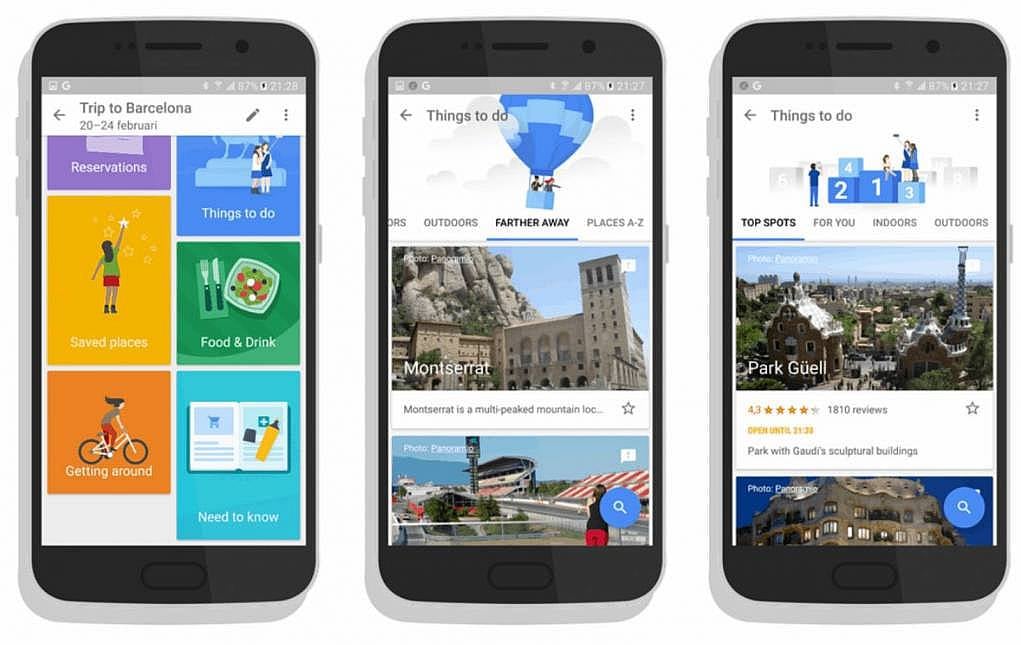 2. Kendi seyahatinizi planlayın: Google Trips