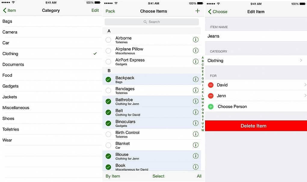 1. Seyahat öncesi hazırlıklarınızda hiçbir şeyi almayı unutmayın: Pack - Simple Packing List