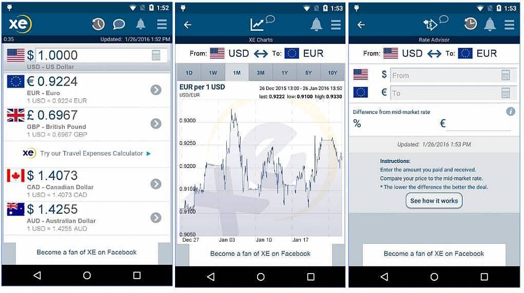 5. Paranızın değerini bilin: XE Currency