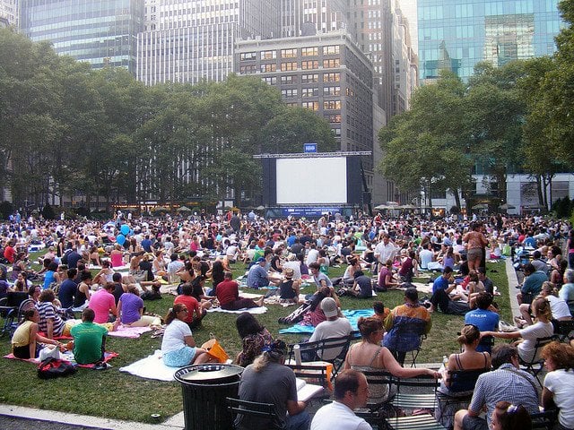 New York'ta Açıkhava Film Festivaline Katıldım | Bryant Park