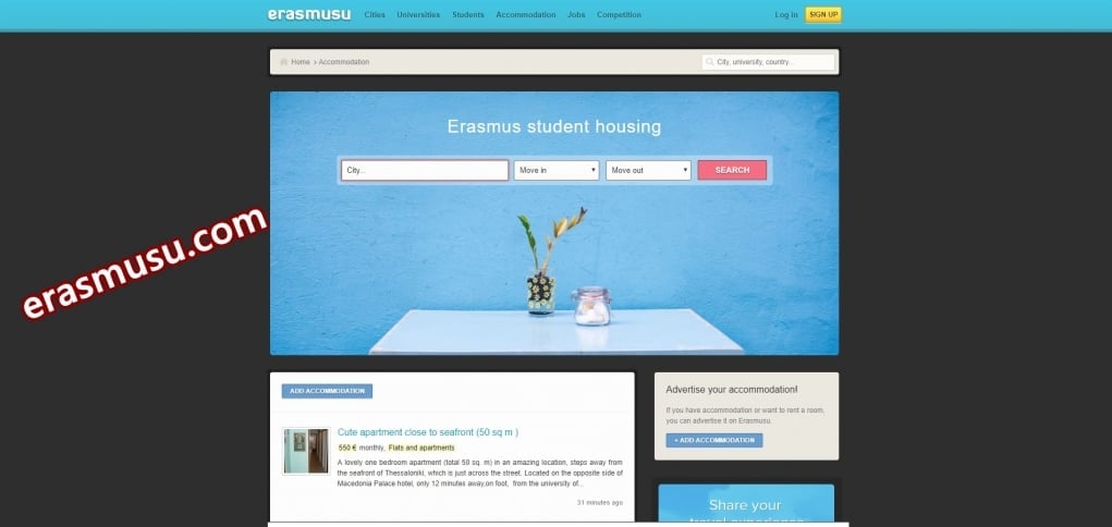 3. Erasmusu ile kalacak yeni yerler keşfedin.