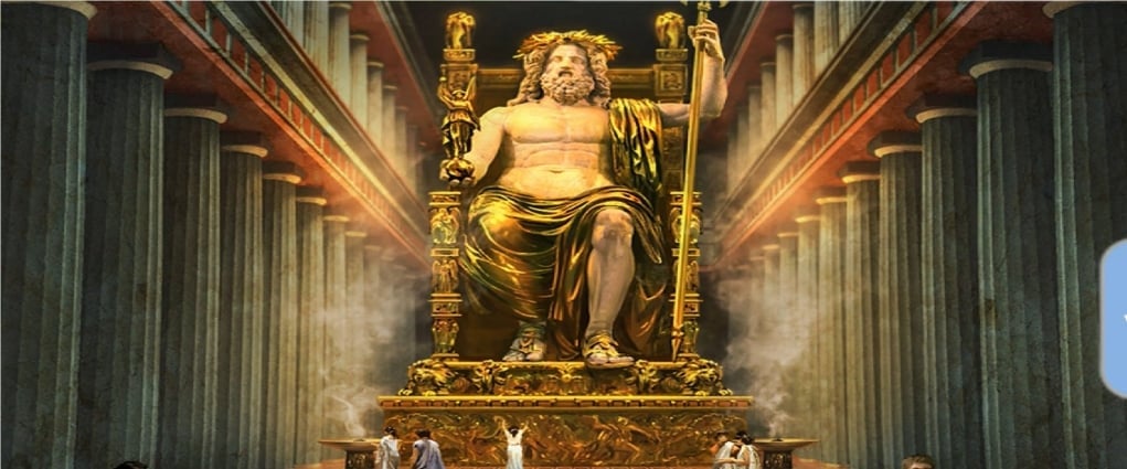 3. Zeus Heykeli (M.Ö. 456 – Olympia, Yunanistan)