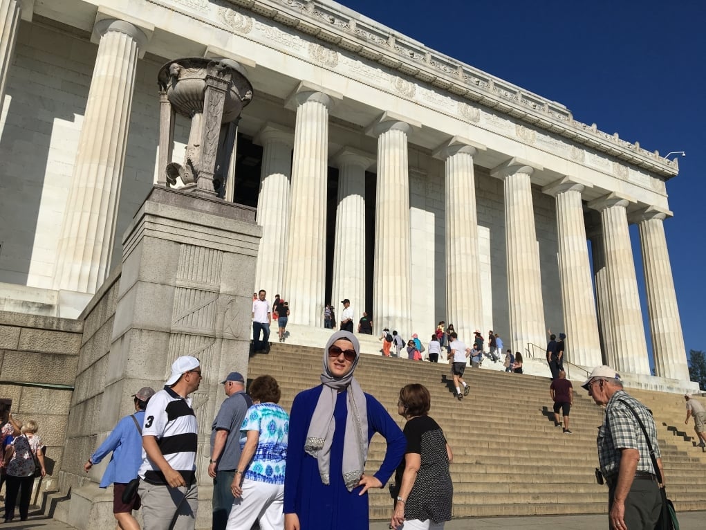 10. Lincoln Anıtı'nı ziyaret ettik.