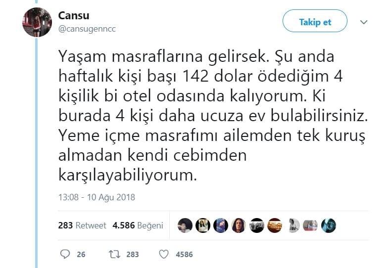 10. ''Ama orada dolarla harcıyor'' diyenler için..